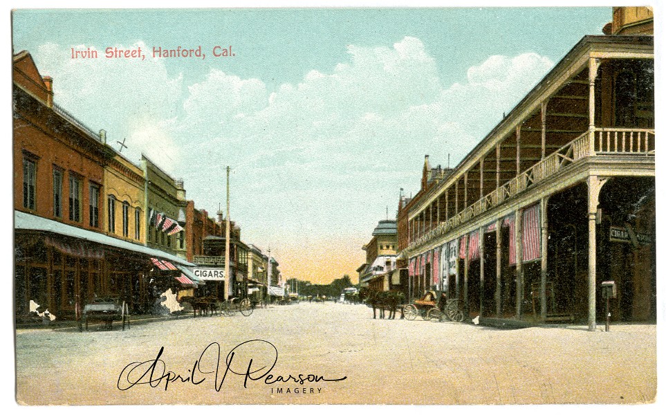 Irwin Street (Irvin) Hanford colorized