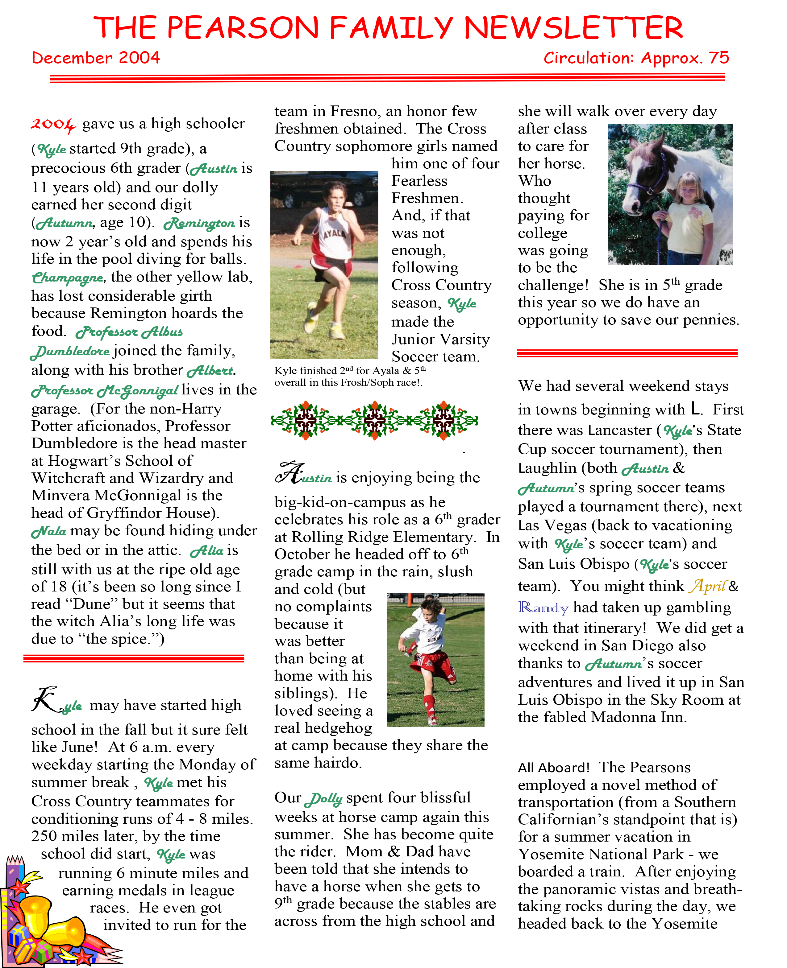 2004 Newsletter