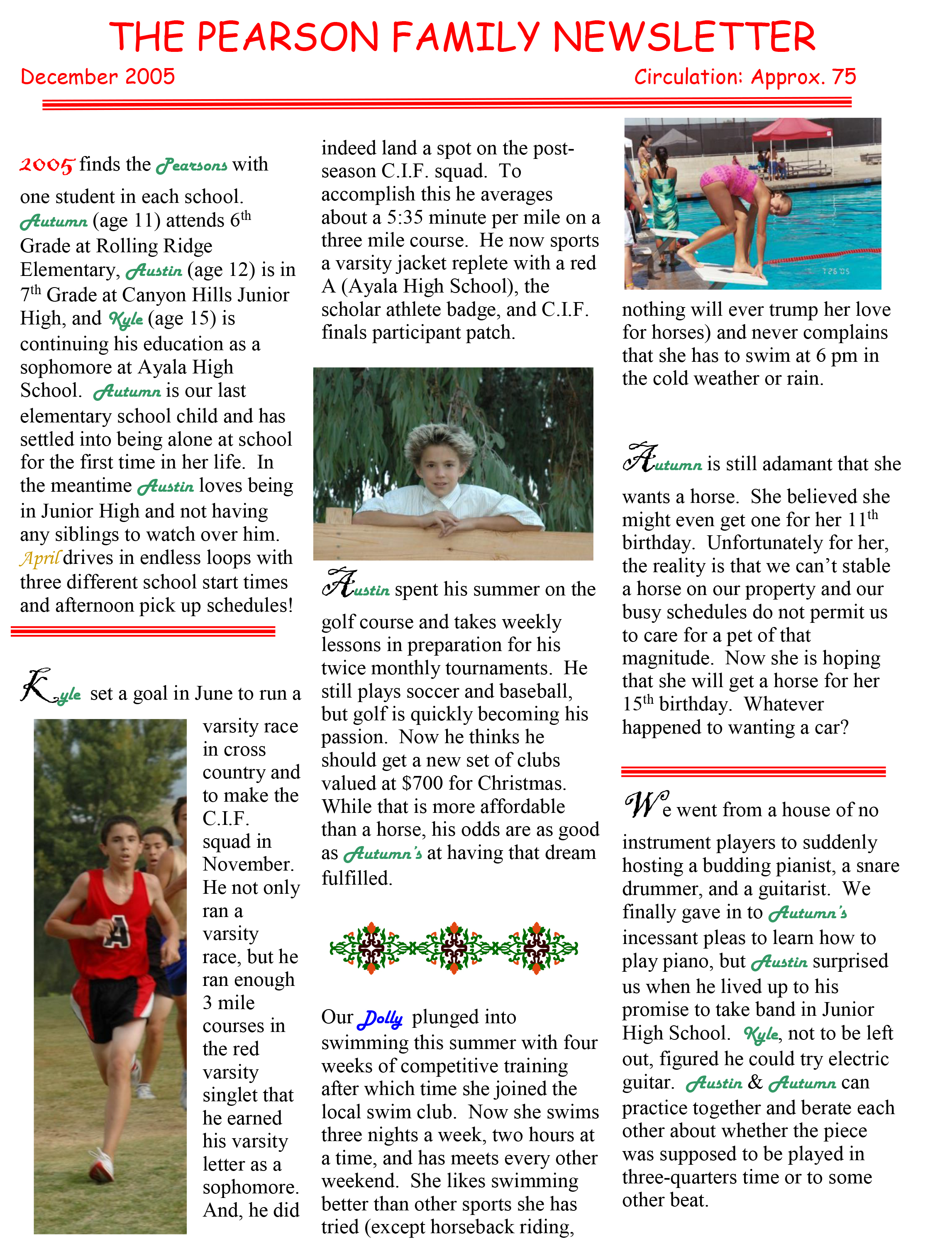 2005 Newsletter