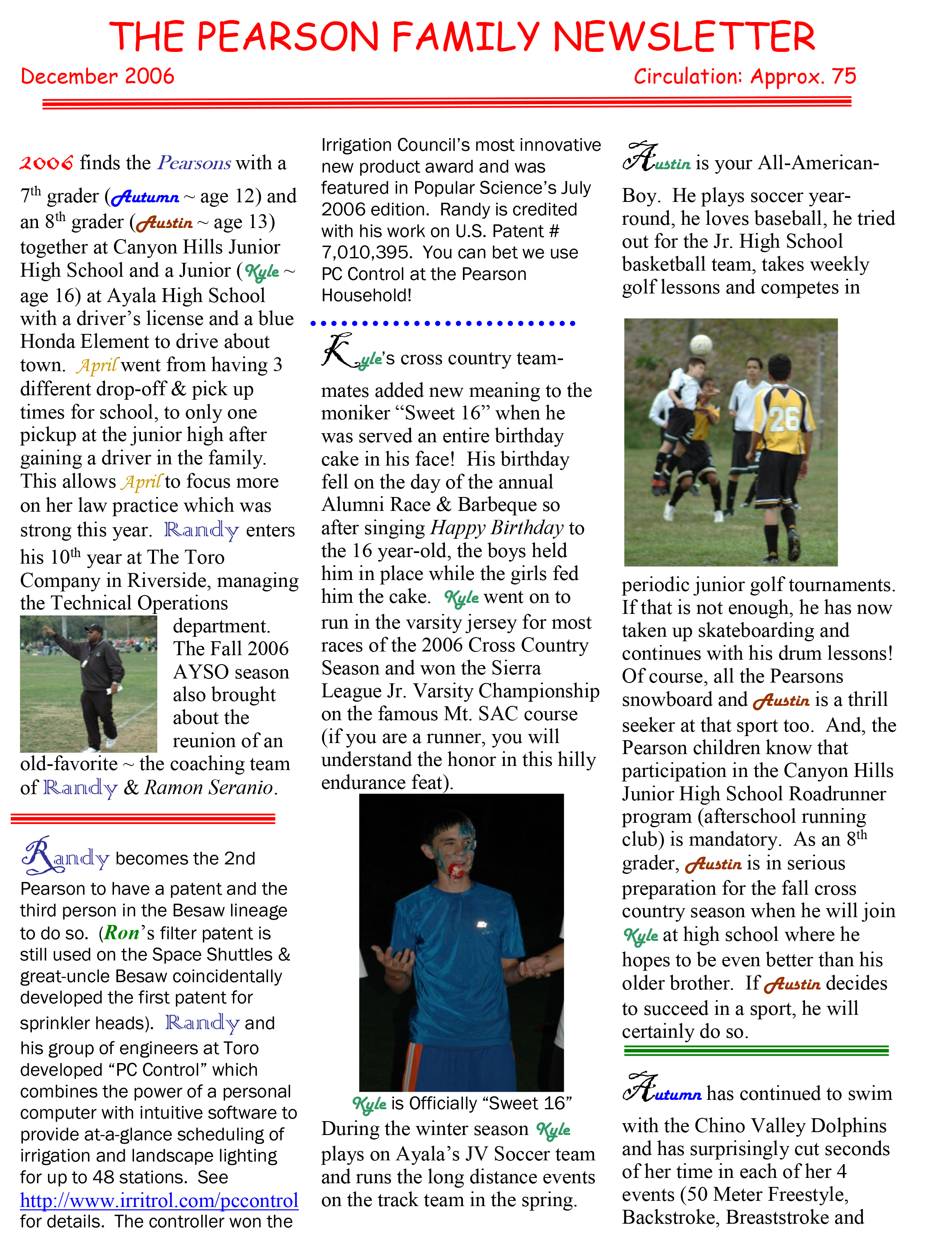 2006 Newsletter